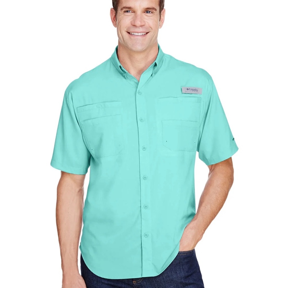 Columbia Men's Light Blue Casual Shirt